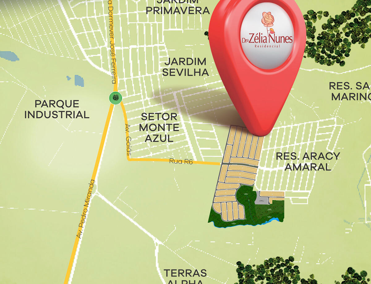 Localização - Residencial Zélia Nunes